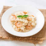 Risotto z krewetkami z nutą pomarańczy